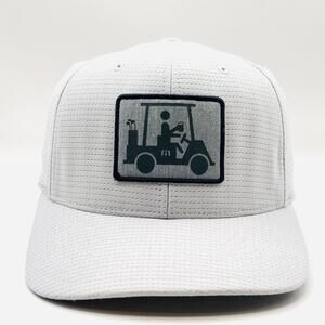 Travis Mathew "El Capitan" Golf Cart Patch Adjustable Snapback Hat White